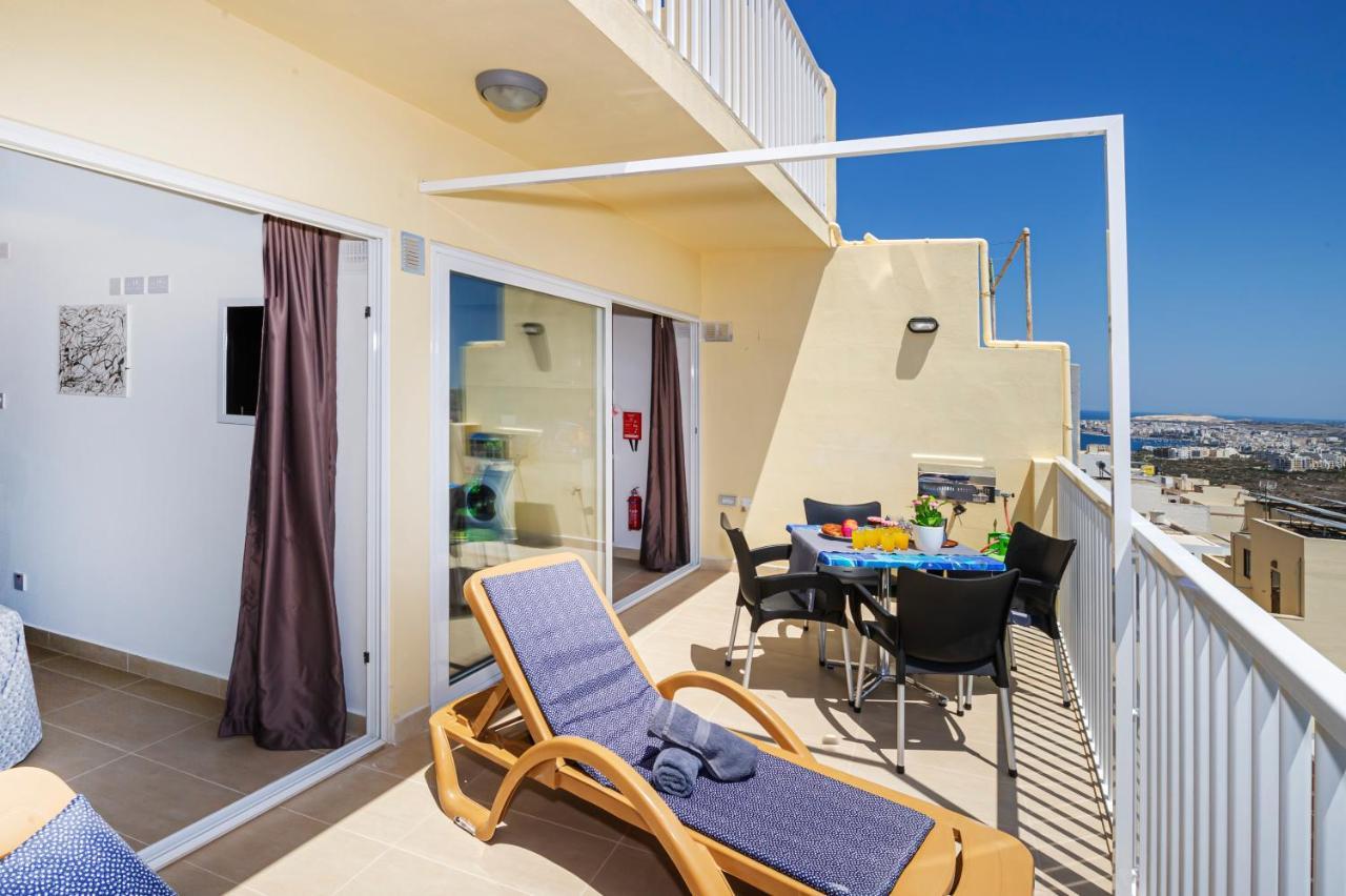 Summer Breeze Apartment With Terrace With Panoramic Views - By Getawaysmalta Mellieħa Zewnętrze zdjęcie